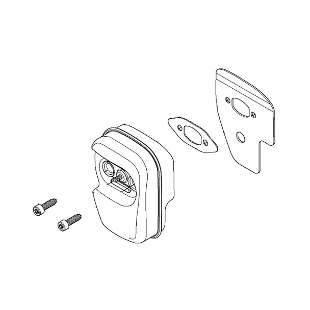 586094301 - Muffler Assy - Husqvarna Original Part - Image 1