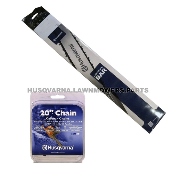 Husqvarna 455 Bar and Chain (20") 588556472  & 531300441