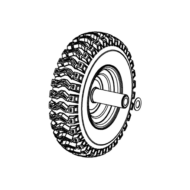 596016002 - Lh Wheel Assembly And Comp - Husqvarna Original Part - Image 1