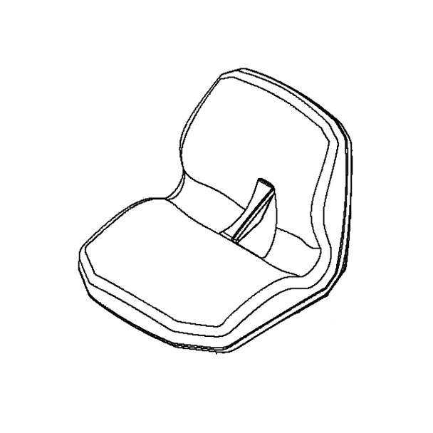 597658101 - Seat Assembly (W/Out Armrests) - Husqvarna Original Part - Image 1
