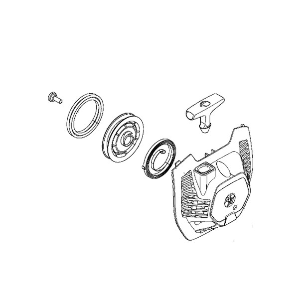 597718601 - Starter Assy - Husqvarna Original Part - Image 1 597718601 - Starter Assy - Husqvarna Original Part - Image 1