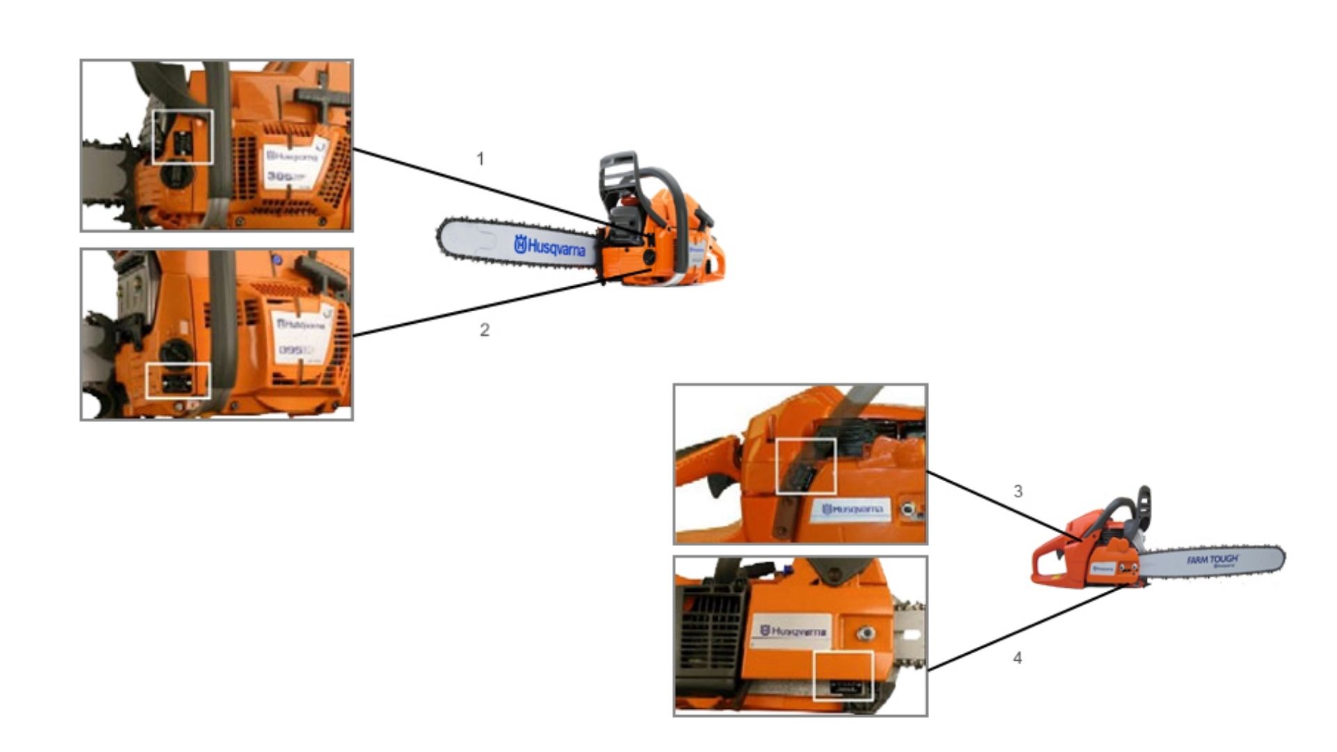 How to find serial number location for Husqvarna Chainsaw Husqvarna Parts