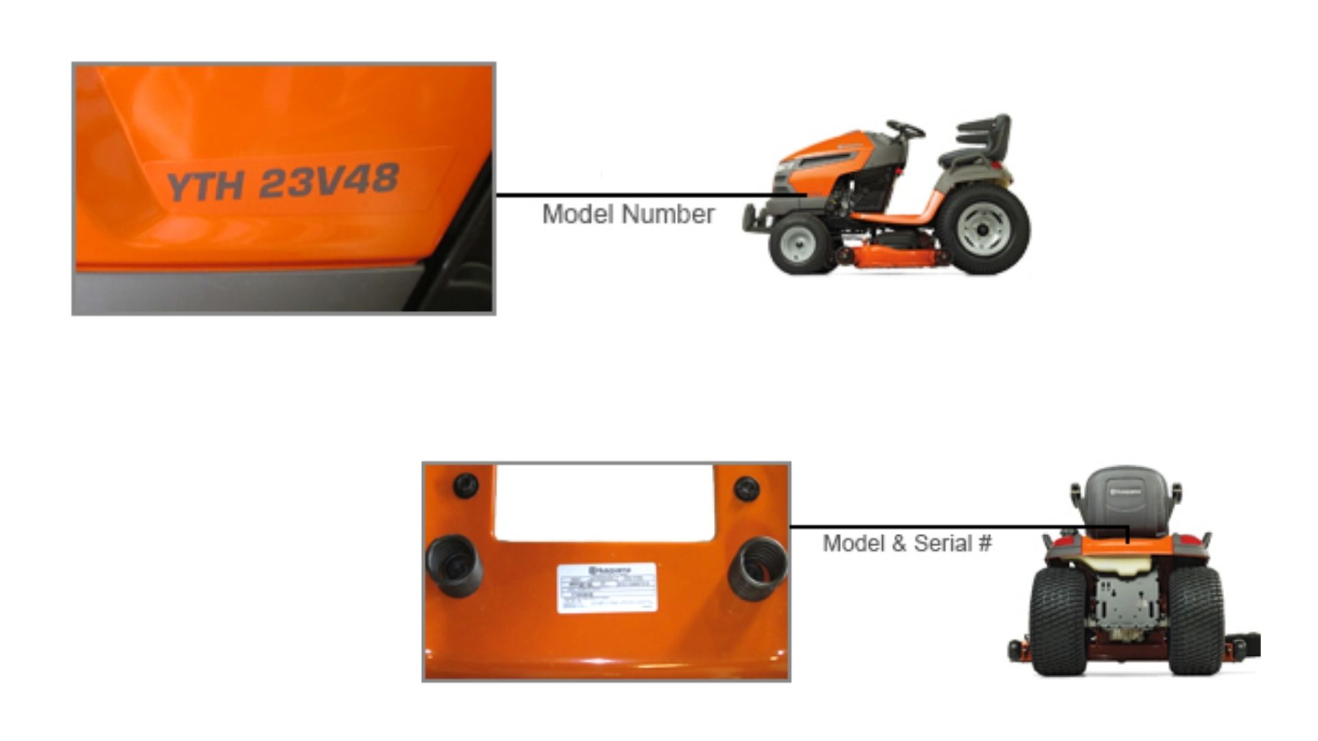 Serial number on Husqvarna Lawn Tractor