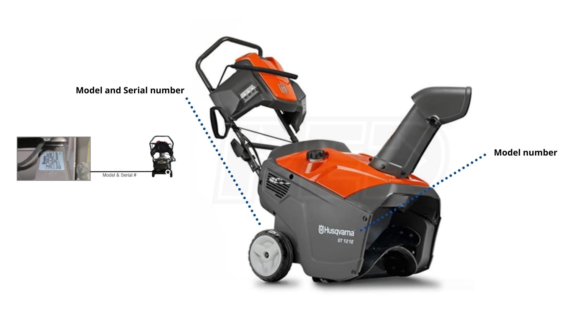 Serial number on Husqvarna Single Stage Snow Blower