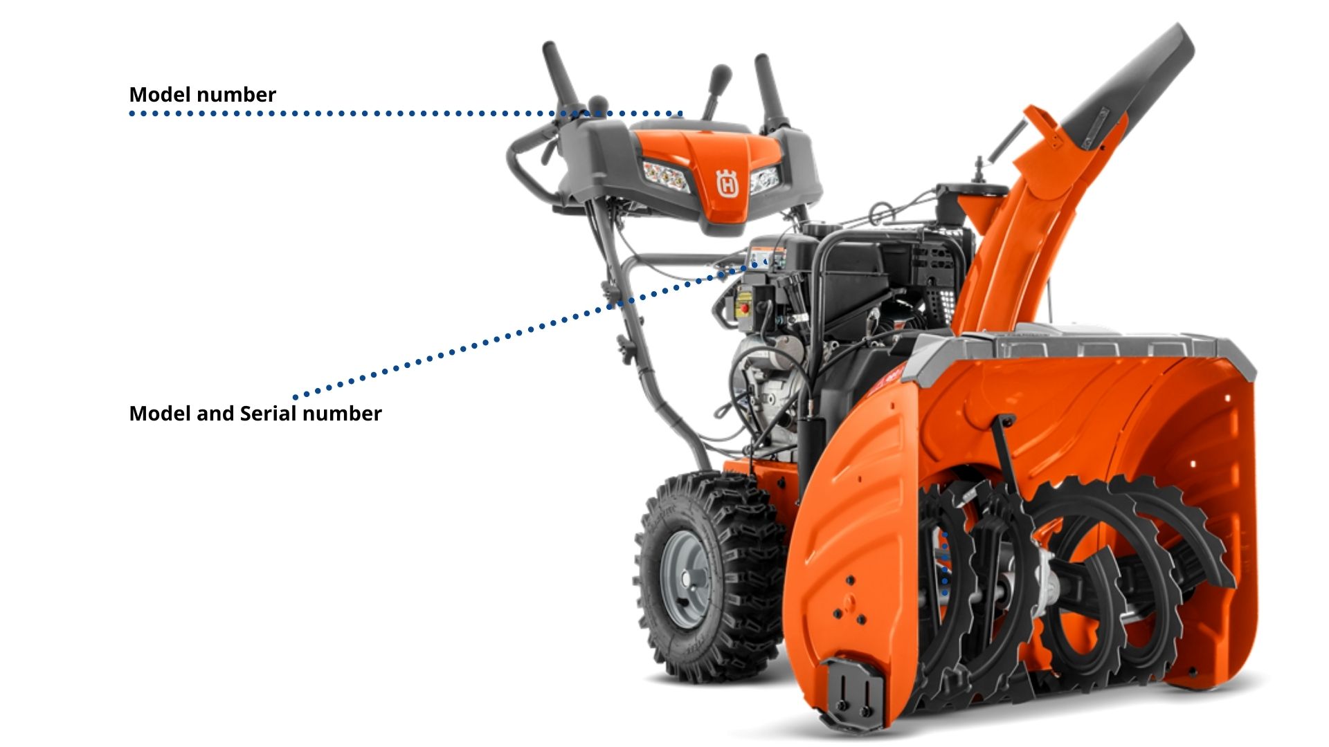 Serial number on Husqvarna Two Stage Snow Blower