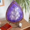 Purple Leaf Capiz Shell Lamp