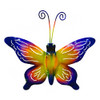 Purple & Yellow Metal Butterfly