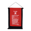 Fabric Message Scroll Courage