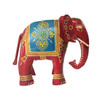 Metal Painted Elephant Red
