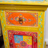 Set of 2 Hand Painted Bright Bedside Cabinets