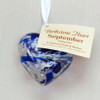 Glass Birthstone Heart September Sapphire