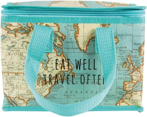Vintage Map Lunch Bag