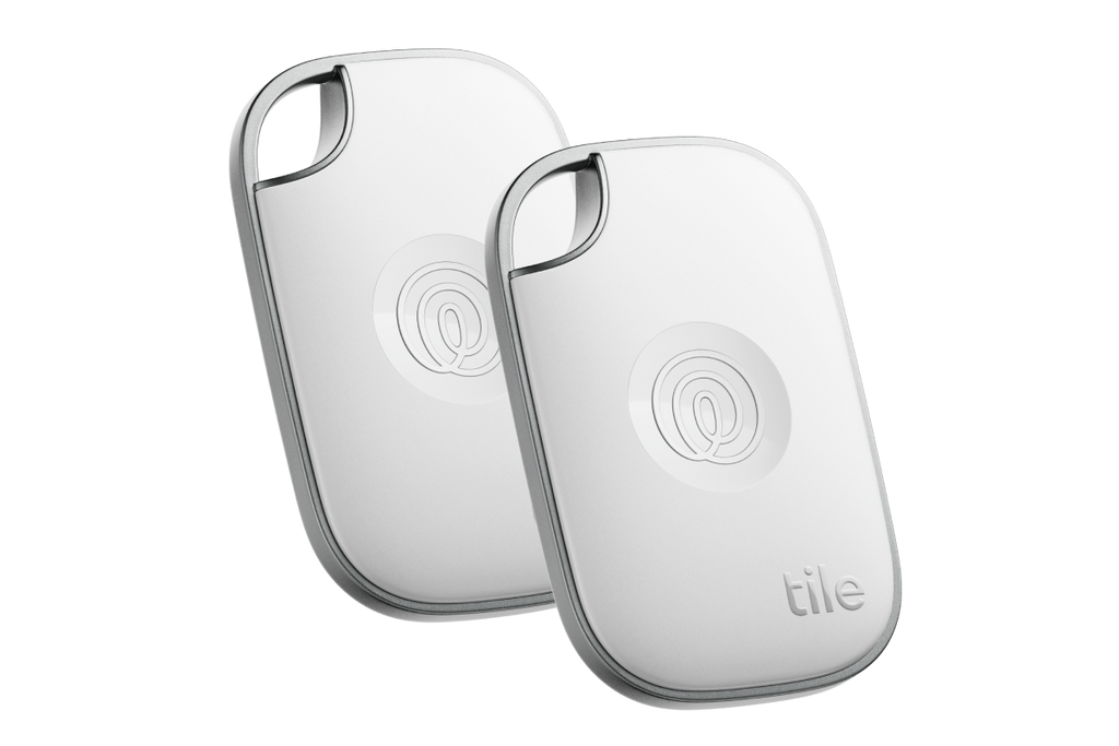 Tile Pro 2-Pack, White | Life360 Bluetooth Tracker & SOS Alert
