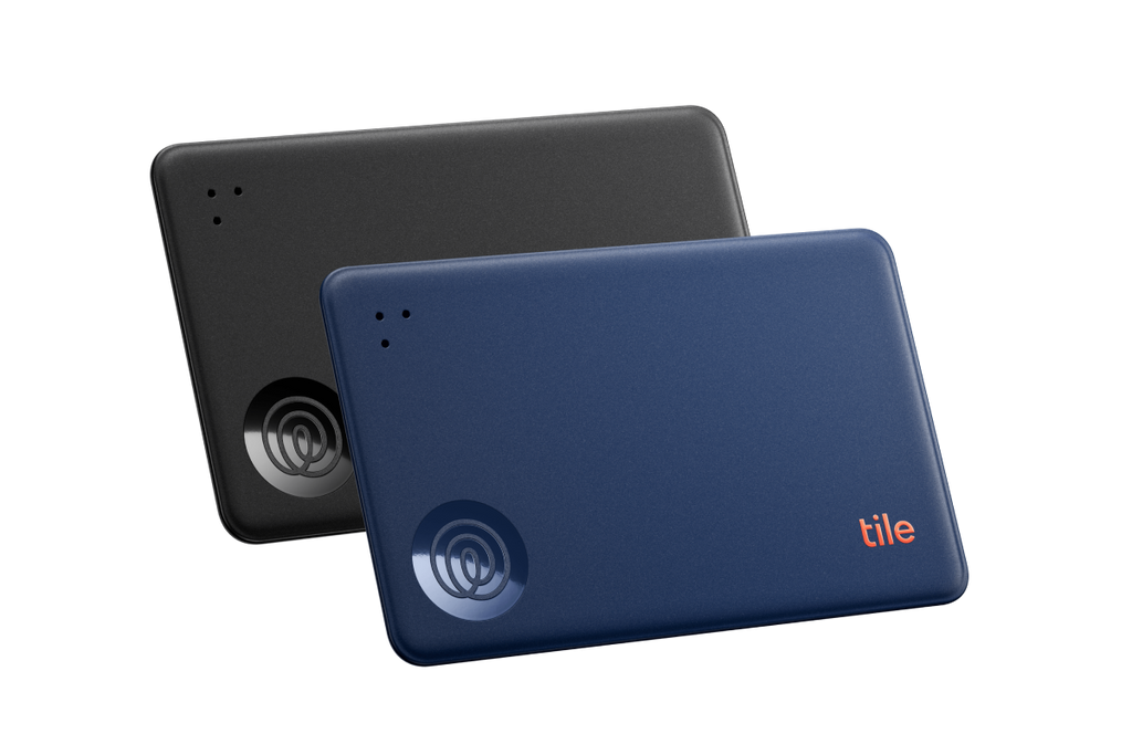 Tile Slim 2-Pack, Navy Blaze + Black | Life360 Wallet Tracker