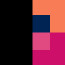 The product color of Life360 Tile Essentials Pack - Navy Blaze, Pink Punch, Black