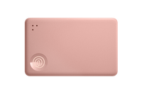 A front-facing image of a Life360 Tile Slim - Blush