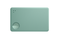 A front-facing image of a Life360 Tile Slim - Seaglass