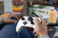 Image of Tile Sticker attached to a white video game controller