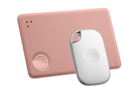 A profile image of a Life360 Tile Performance Color 2pk - White and Blush