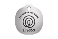 Image of the front of the Life360Pet Tag