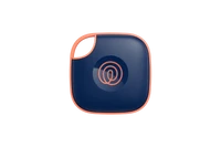 A front-facing image of a Life360 Tile  - Navy Blaze