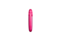 A side-facing image of a Life360 Tile  - Pink Punch