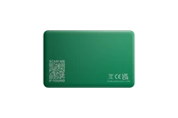 A back-facing image of a Life360 Tile Slim - Green Surf