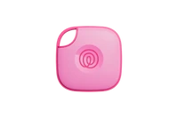 A front-facing image of a Life360 Tile  - Pink Punch