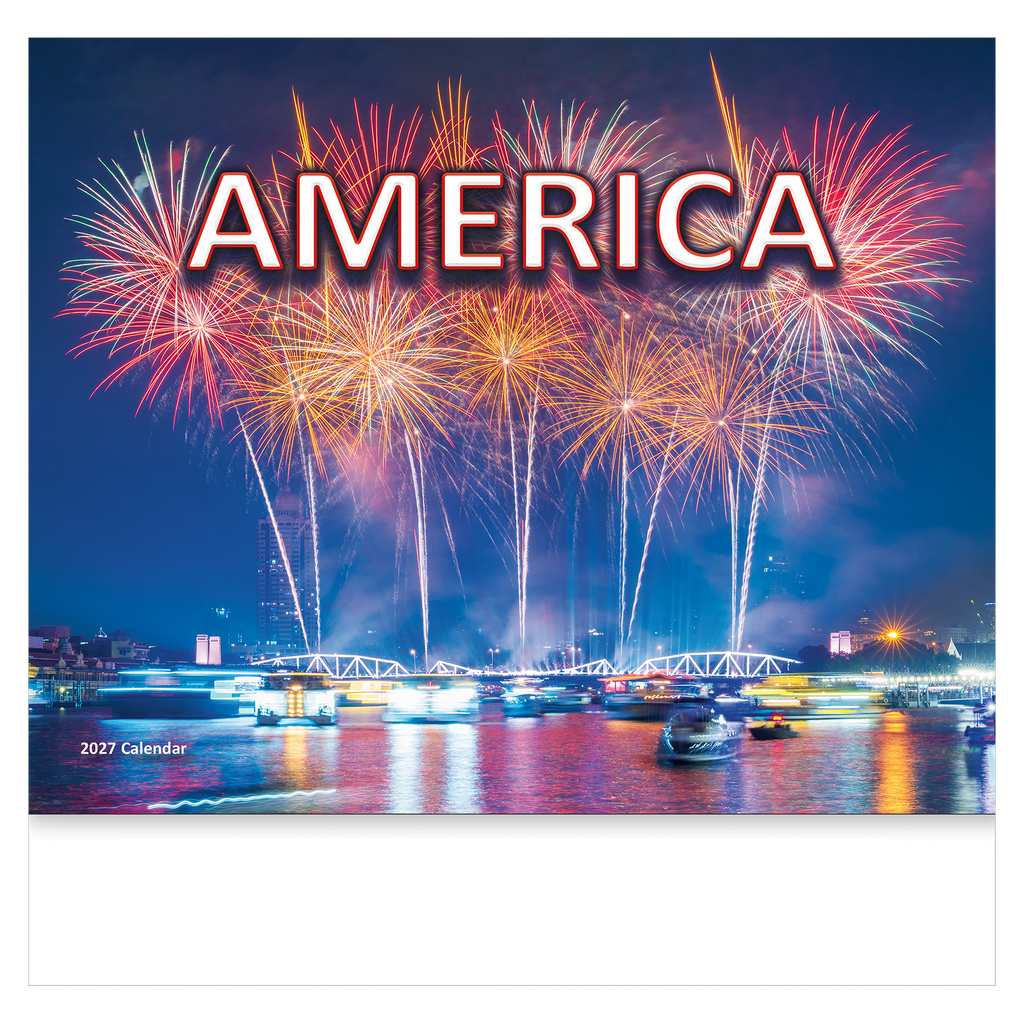 America! Wall Calendar: 2027 Stapled