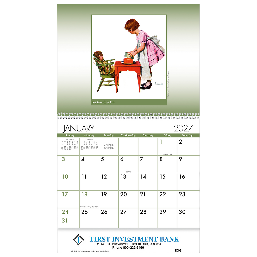 An American Illustrator Wall Calendar: 2027 Spiral Bound