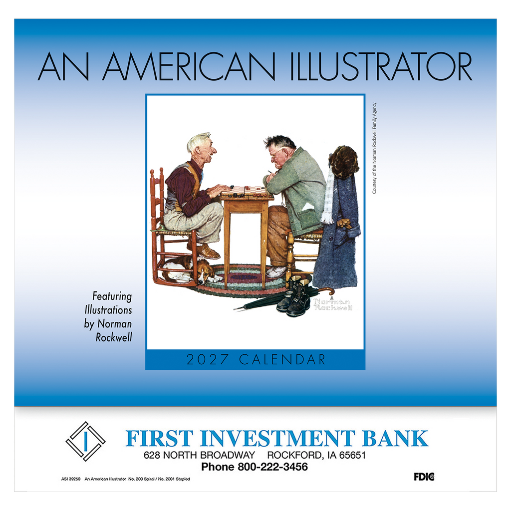 An American Illustrator Wall Calendar: 2027 Stapled