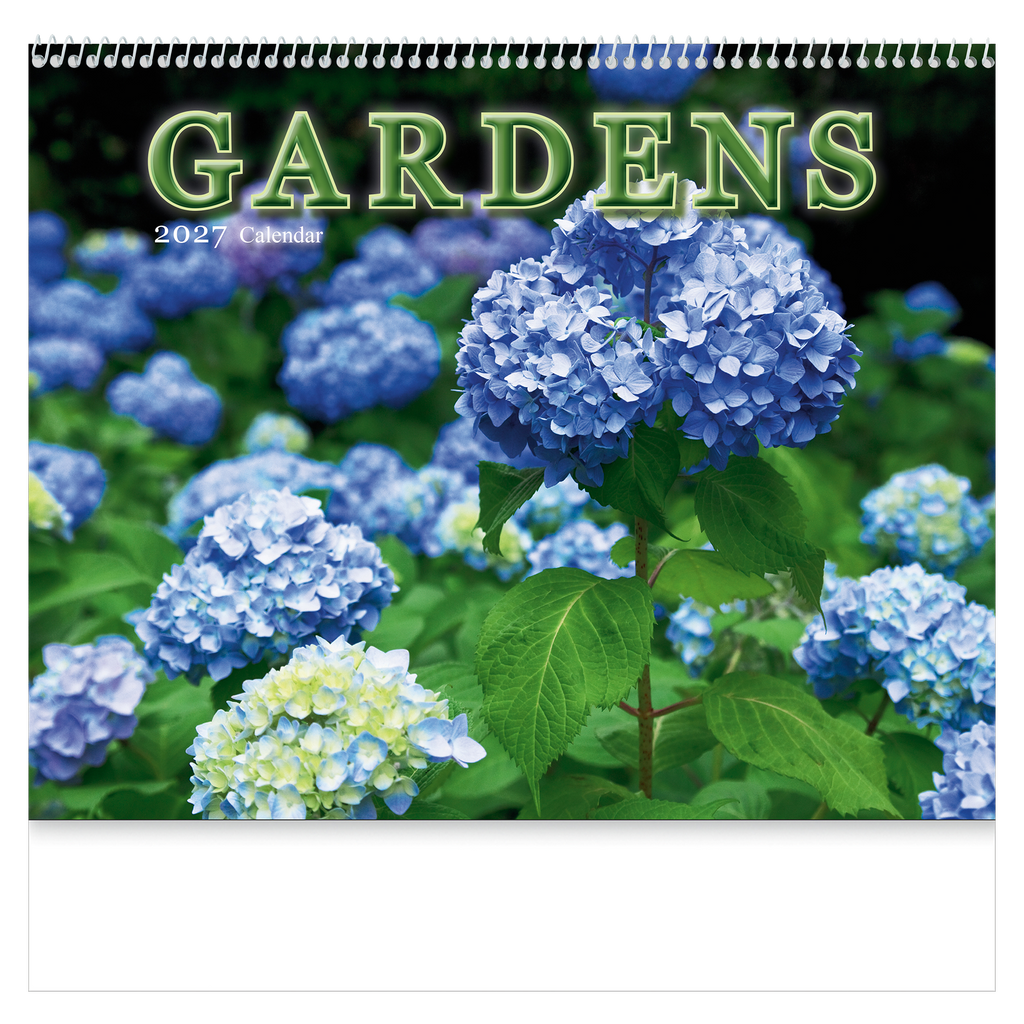 Gardens Wall Calendar: 2027 Spiral Bound