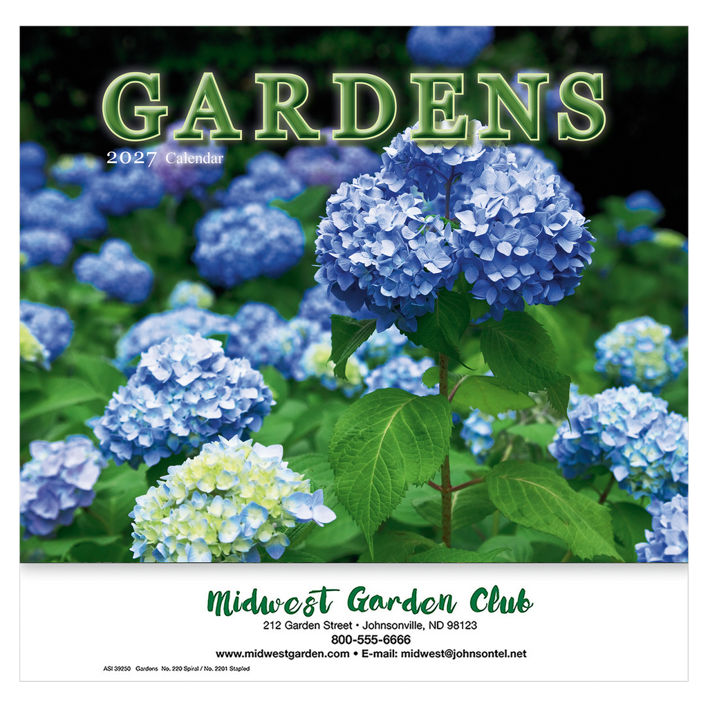 Gardens Wall Calendar: 2027 Stapled