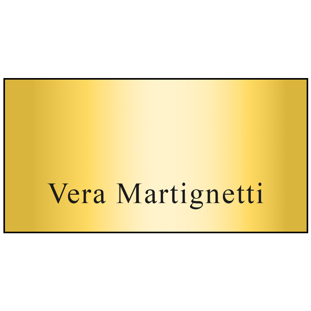 Hollywood Plastic Name Badge (Standard Size 1-1/2" x 3")