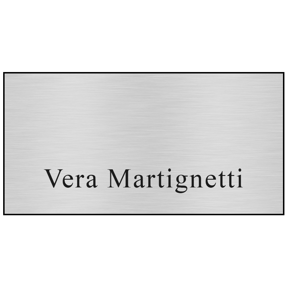 Hollywood Plastic Name Badge (Standard Size 1-1/2" x 3")