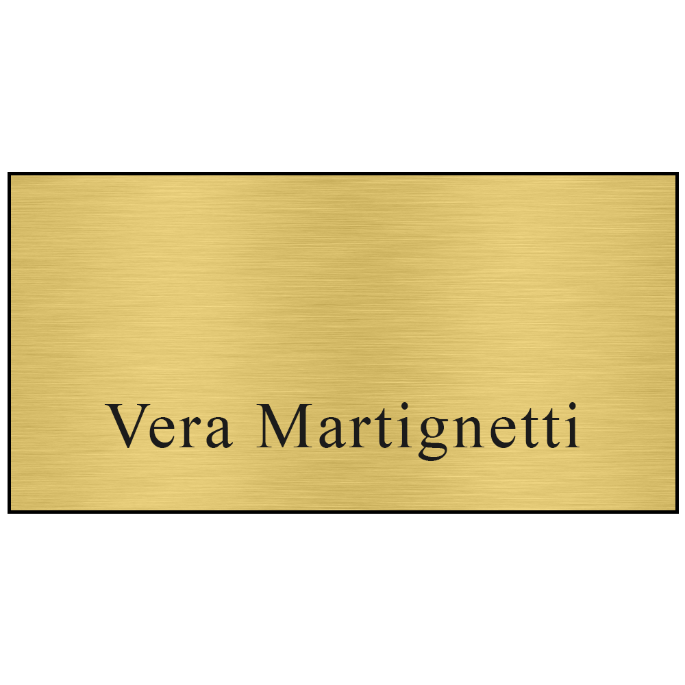 Hollywood Plastic Name Badge (Standard Size 1-1/2" x 3")