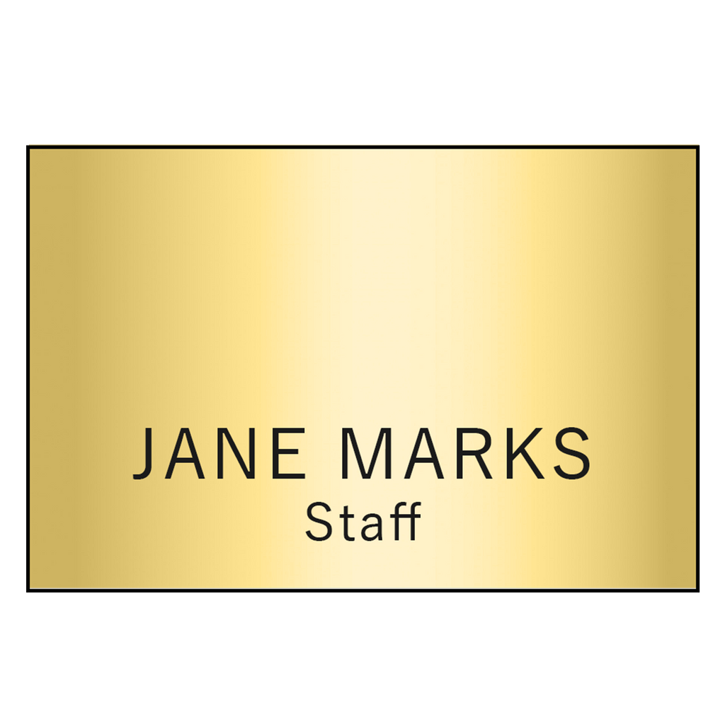 Hollywood Plastic Name Badge (Standard Size 2" x 3")