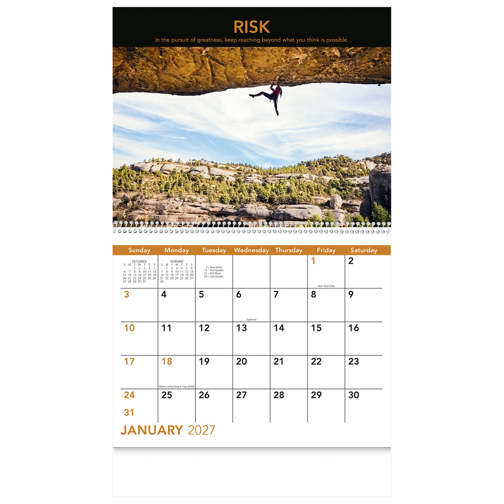 Motivations Wall Calendar: 2027 Stapled