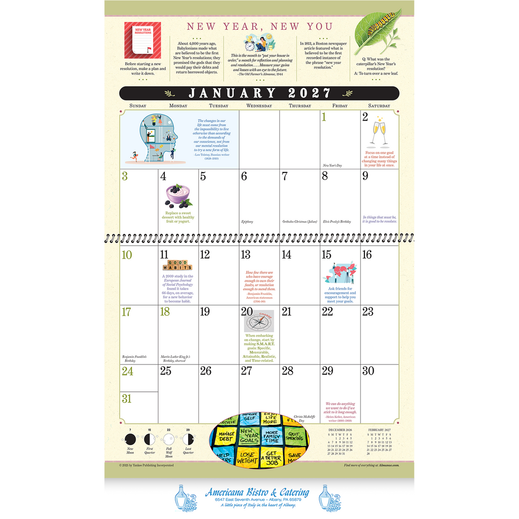 The Old Farmer's Almanac® Everyday Advice: 2027 Spiral Bound