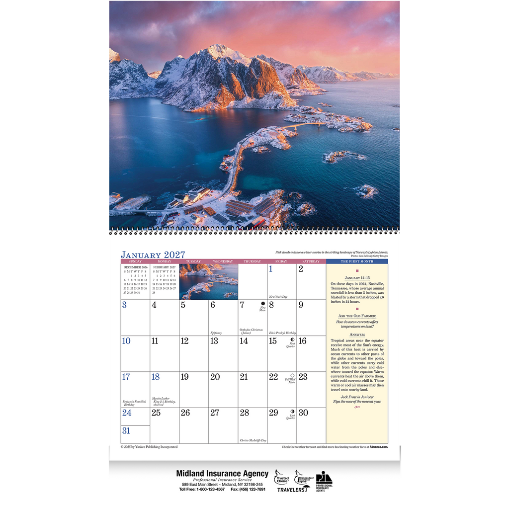 The Old Farmer's Almanac® Weather Watcher's: 2027 Spiral Bound