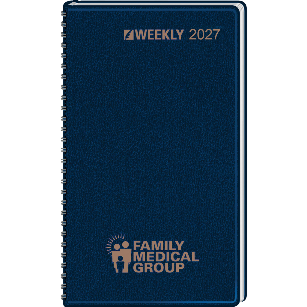 Ruled, Two Days Per Page Wired To Cover