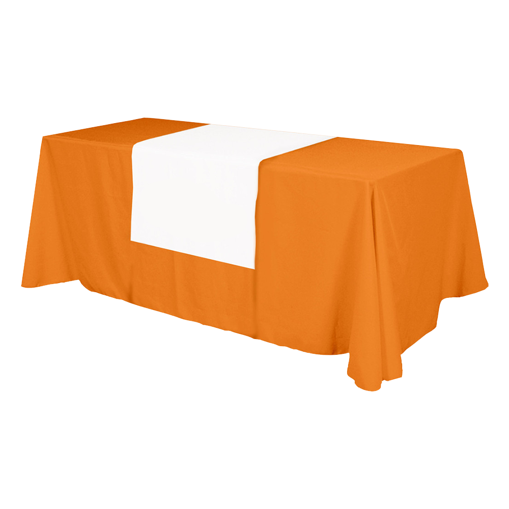 rPET Polyester Table Runner - (Top, 18" front) - All Over Dye Sub