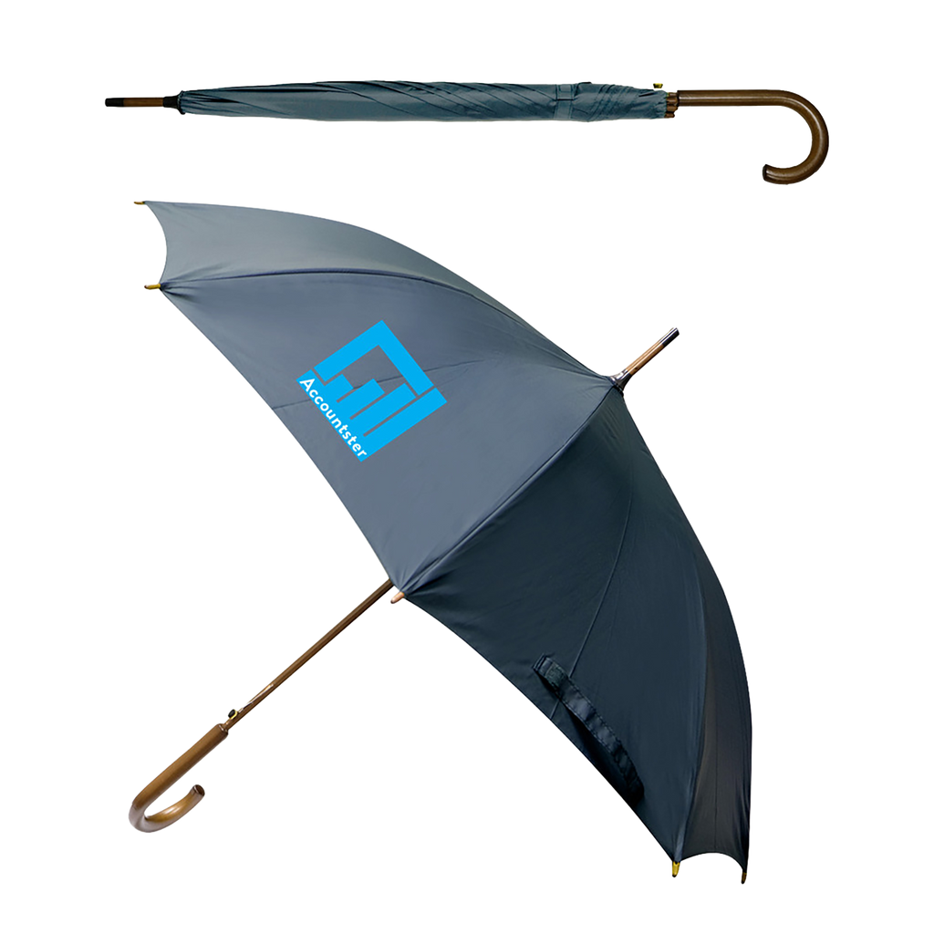 Executive Umbrella: 48" Arc With Hook Handle