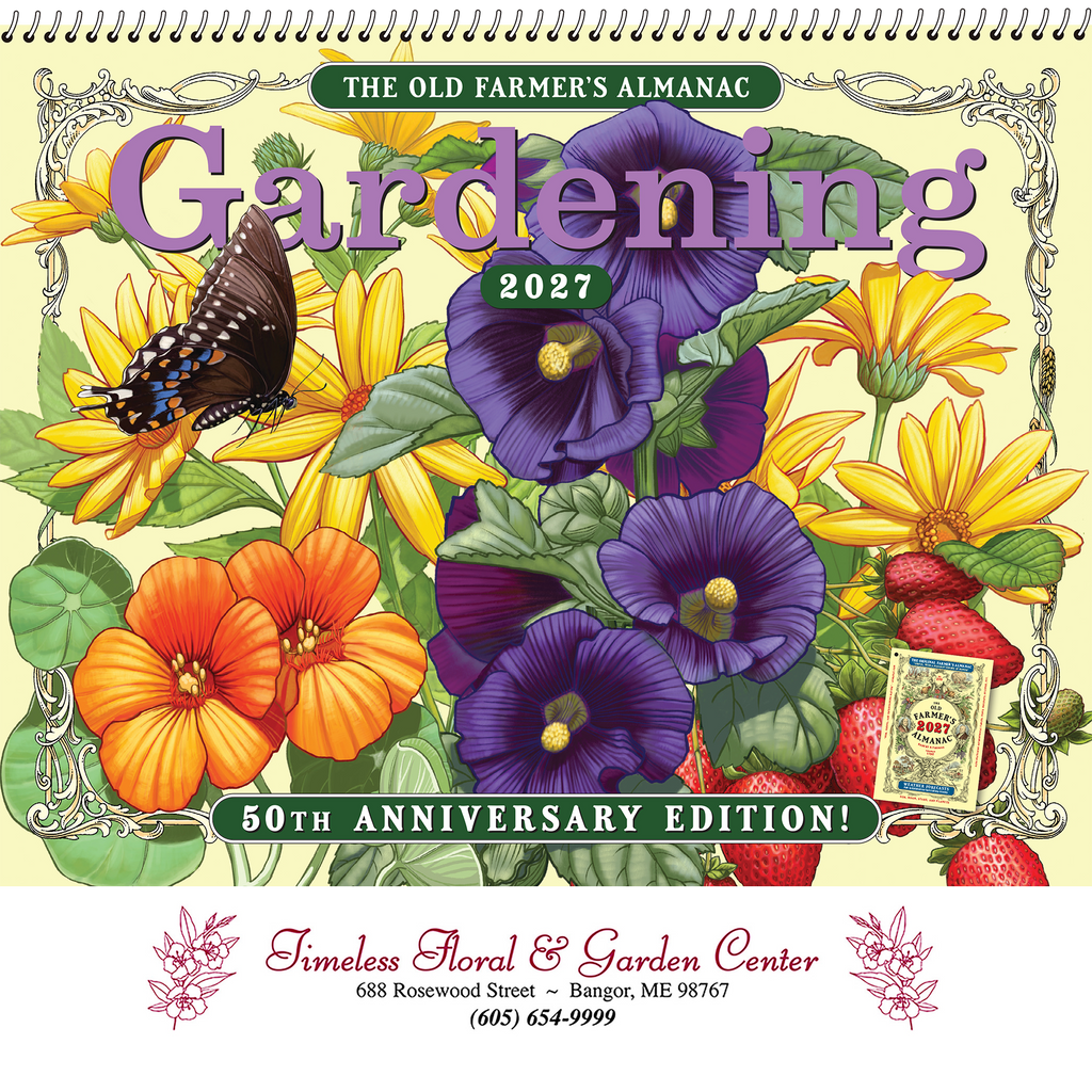 The Old Farmer's Almanac® Gardening: 2027 Spiral Bound