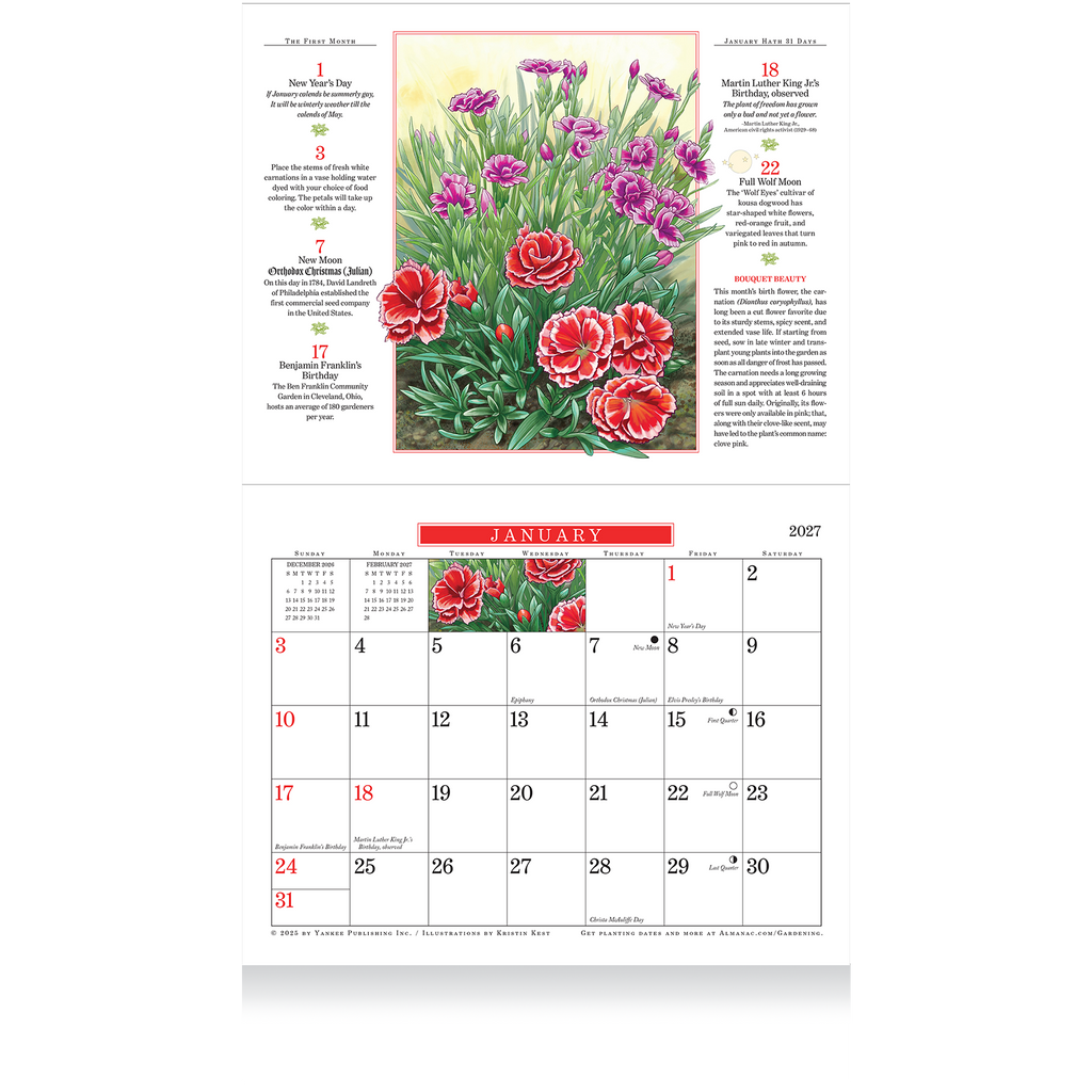 The Old Farmer's Almanac® Gardening: 2027 Stapled