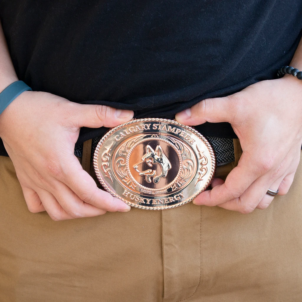 Belt Buckles: 4" W X 3" H