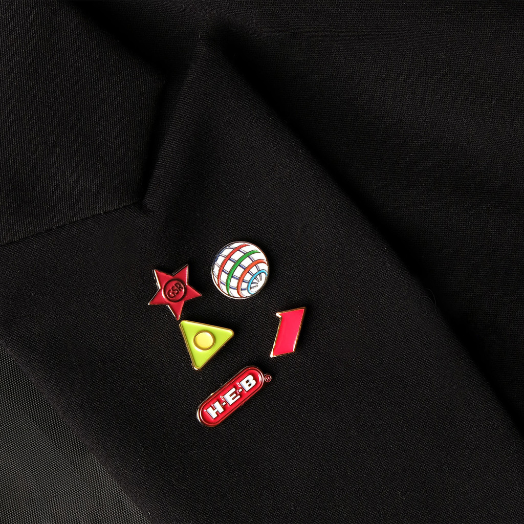 Diestruck Soft Enamel Lapel Pins: 1/2" W X 1/2" H