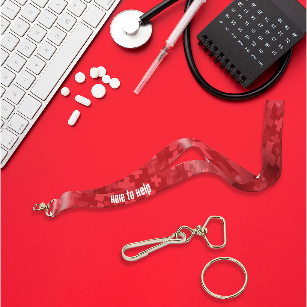 E-Z Import™ 1” W Sublimated Lanyard
