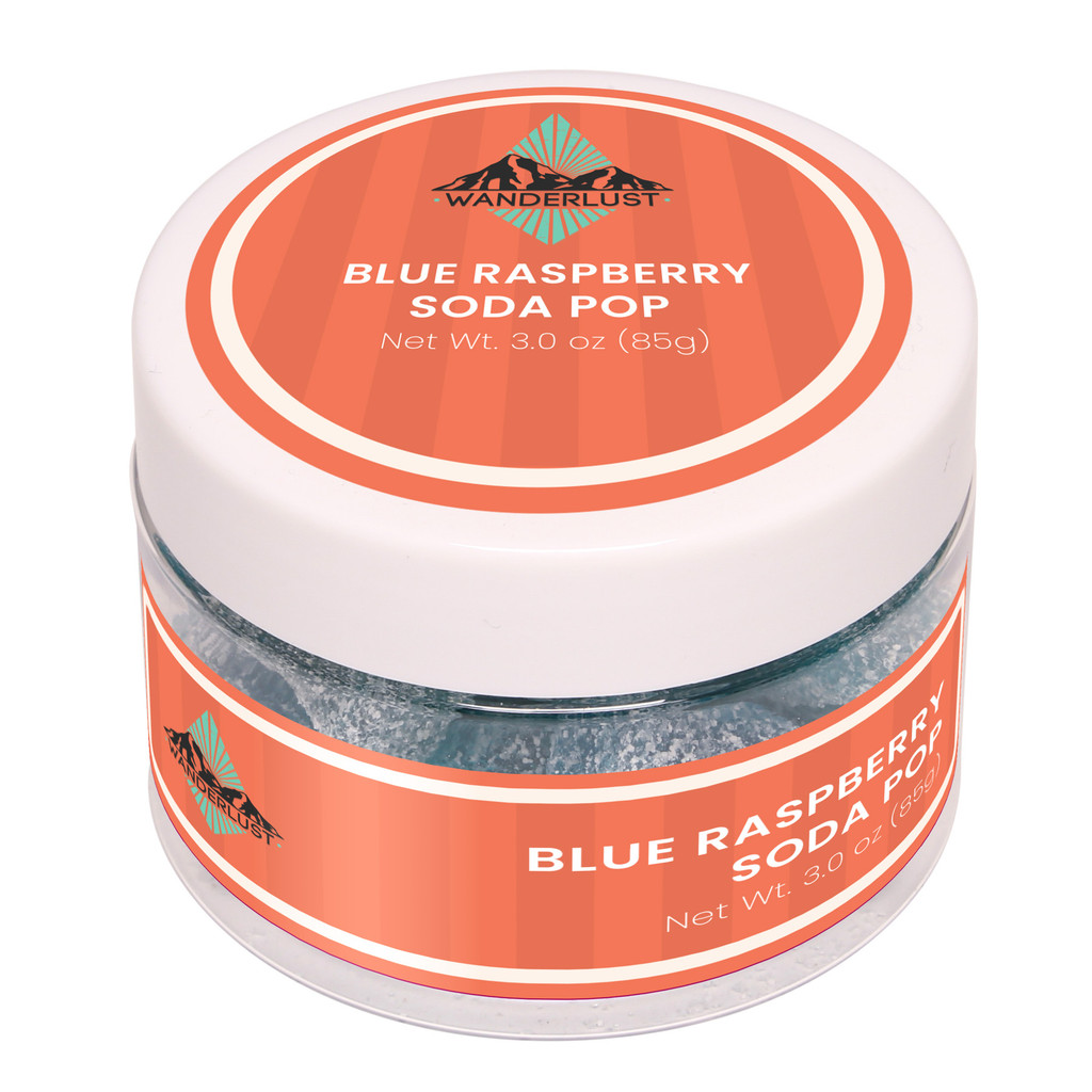 Blue Raspberry Soda Bottles: Small Jar