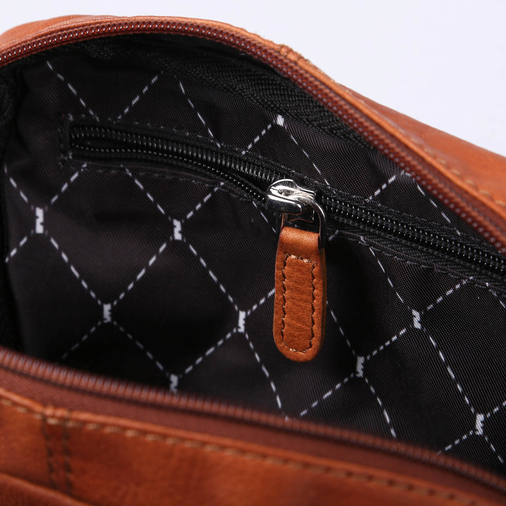 Brea Canyon Leather Cross Body Bag - HPG Brands